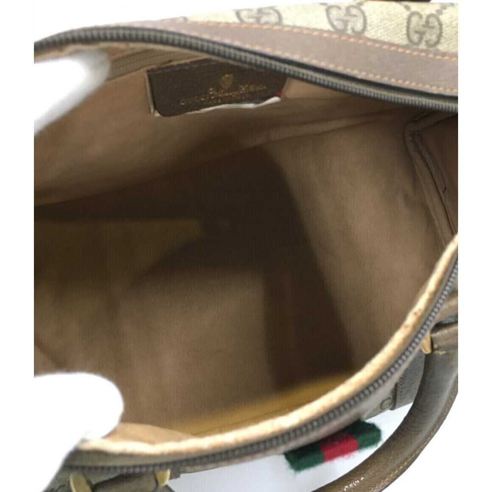 Gucci Web Line bag Supreme Brown Sherry Boston GG - Picture 3 of 6